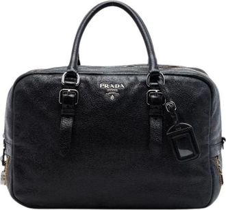 Prada Pre-owned Vintage Handtas - Dames - Vintage Handtas - Zwart - ONE Size - Leer - Vintage