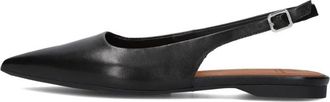 Vagabond Zwart Leren Slingbacks Hermine 101 - Dames - Ballerinas - Zwart - 36 EU - Leer - Schoenen
