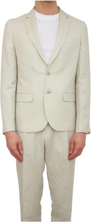 Antony Morato Giacca per completo - Heren - Blazers - Wit - L - Linnen - Jassen