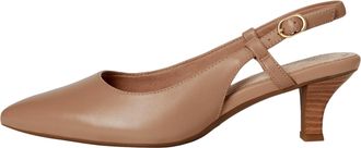 Clarks Kepley Lane Pump Warm Beige Leather 26180007 Womens