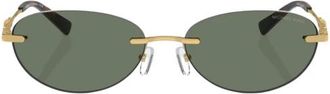Michael Kors Stijlvolle zonnebril - Dames - Zonnebrillen - Groen - 58 MM - Accessoires