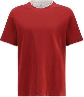 Brunello Cucinelli Multicolor Cotton Mens T-Shirt