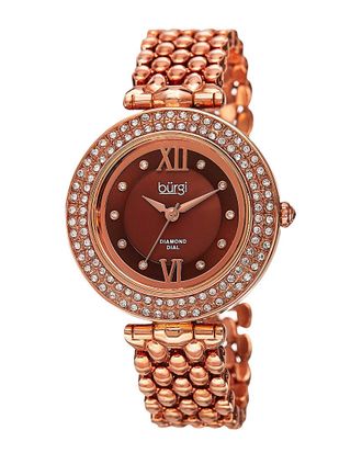 B&uuml;rgi Burgi Womens Diamond Marker Bracelet Watch