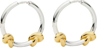 Missoma X Lucy Williams Knot Small Hoop Earrings - Gold - One Size