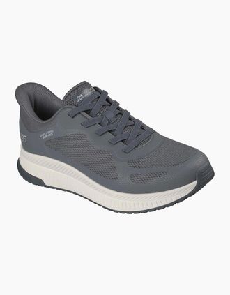 Skechers Mens Skechers BOBS Sport Squad Chaos 4 Mens Charcoal Standard Trainers - Grey - Size: 10