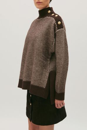 Claudie Pierlot Pull maille bicolore