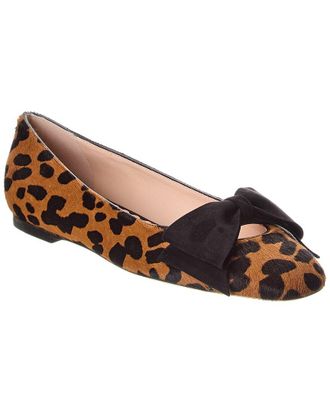 Valentino Bowow Haircalf & Suede Ballerina Flat