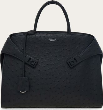 Ferragamo Men Hug briefcase Black