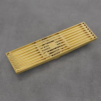 OEM Rejilla De Desag&uuml;e 82x300 Mm Oro Antiguo Alston