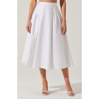 ASTR the Label Laila Midi Skirt in White at Nordstrom Rack, Size X-Small