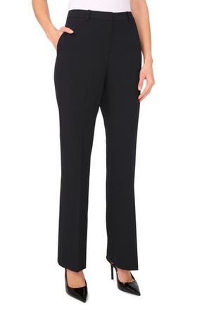 Halogen Slim Fit Flare Leg Pants in Rich Black at Nordstrom Rack, Size 8