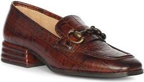 SaintG Jacqueline Croc Embossed Loafer in Chocolate at Nordstrom Rack, Size 10Us / 40Eu