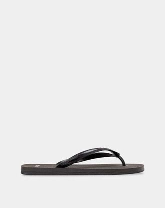 HUGO BOSS Logo Flip Flop - Black