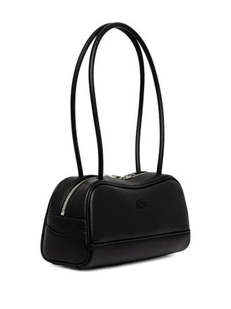 Lacoste Lora zip-fastening shoulder bag - women - Polyester/Recycled Leather/Polyurethane - One Size - Black