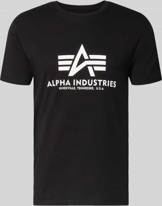 Alpha Industries Alpha Industries T-Shirt mit Logo und Rundhalsausschnitt in Petrol, Gr&ouml;&szlig;e XS