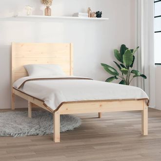 vidaXL Estructura De Cama Madera Maciza 90x190 Cm Vidaxl