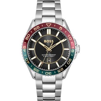 HUGO BOSS Horloge Runner Zilver