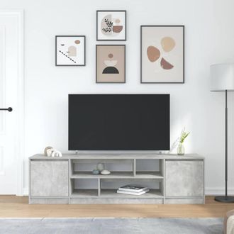 Berkfield Home TV Cabinet Concrete Grey 188.5x41x50 cm Engineered Wood