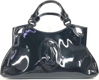 Cartier Tweedehands leren handtassen - Dames - Vintage Handtas - Zwart - ONE Size - Leer - Vintage