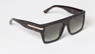 Dsquared2 Occhiali da sole modello aviatore in acetato nero con logo lettering