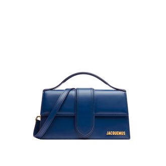 Jacquemus Womens Le Grand Bambino Shoulder Bag - Blue Leather - One Size