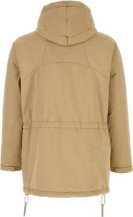 Herno Mens Padded Technical Down Jacket Beige Polyester