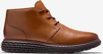Cole Haan Mens &Oslash;riginal Grand 2.0 SkyWeave Chukka Waterproof Boots - Brown Size 10.5