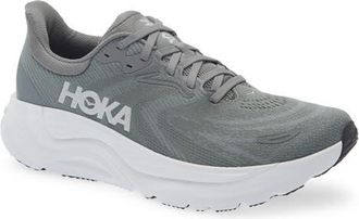 Hoka One One Arahi 8 Stability Running Shoe in Asteroid /Silver at Nordstrom, Size 11.5