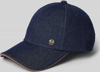 HUGO BOSS Basecap aus reiner Baumwolle Modell ARI-D-FL in Jeansblau, Größe 1