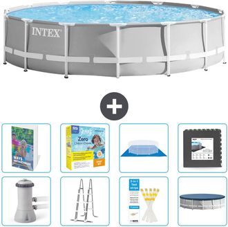 Intex Piscina Prism Frame Redonda - 427x107 Cm - 9-piezas S607