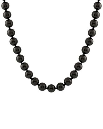 Splendid Pearls Rhodium Plated Silver 14-15Mm Shell Pearl Necklace