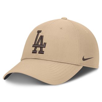 Nike Los Angeles Dodgers Club Nike Mens Dri-FIT MLB Adjustable Hat in Brown | NB020GT5LD-YPH