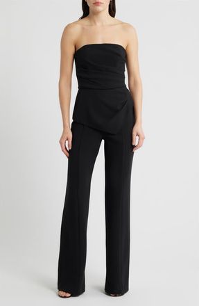 Black Halo Rockie Strapless Jumpsuit at Nordstrom, Size 12