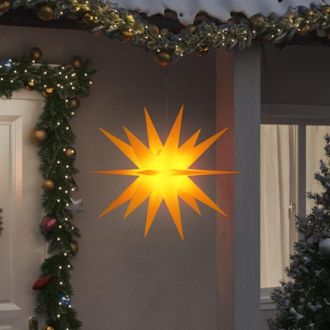 vidaXL L&aacute;mparas De Navidad Led Plegables 3 Unidades Amarillo 100 Cm Vidaxl