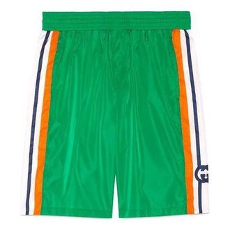 Gucci Swim Shorts With Interlocking G Green 599576-XHADW-3063