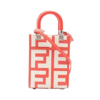 Fendi Pre-owned Mini Bags, female, Multicolor, Size: ONE SIZE Pre-owned Sunshine Shopper Mini 2way Leather Handbag