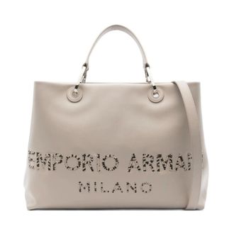 Emporio Armani Tote Bags, female, Beige, Size: ONE SIZE Tote Bag