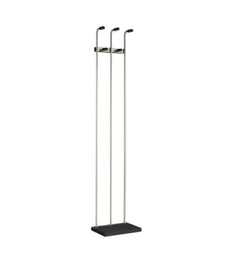 HERDASA Perchero Mod. 465 Herrajes En Cromo Satinado Lacado Negro, 182 Cm(alto)34 Cm(ancho)20 Cm(largo)