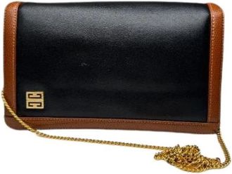 Givenchy Pre-owned Shoulder Bag - Dames - Vintage Schoudertas - Zwart - ONE Size - Leer - Vintage