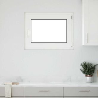 Berkfield Home Basement Window RISOR 80x70 cm Tilt&Turn DIN Right White