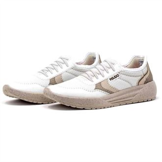 Psudo Mens Court Sneaker In Cambridge White/tan
