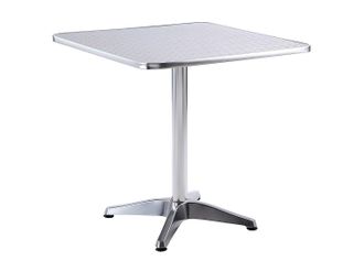 Vente-Unique Tavolo da giardino quadrato in alluminio MONTMARTRE