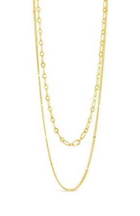 Sterling Forever Serenity Layered Necklace in Gold at Nordstrom Rack