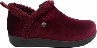 Alegria Womens Cozee Shoes In Red Velvet