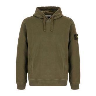 Stone Island Hoodies & sweatvesten, Heren, Groen, M, Stijlvolle Sweatshirt voor Mannen