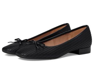 Life Stride Cheers Woven Skimmers Womens Flat Shoes Black : 8.5 M (B), Leather