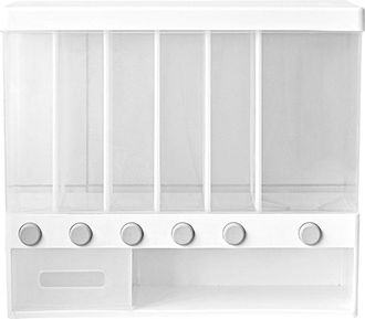 OEM Dispensador Mural Dividido De 10 Litros Para Arroz Y Cereales, Caja De Almacenamiento Transparente Y Herm&eacute;tica Con 6 Compartimentos Para Alimentos, Id