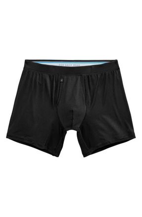Mack Weldon SILVER HD Micromodal Boxer Briefs in True Black at Nordstrom, Size X-Large