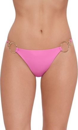 Steve Madden Ring Bikini Bottoms in Neon Pink at Nordstrom, Size X-Small