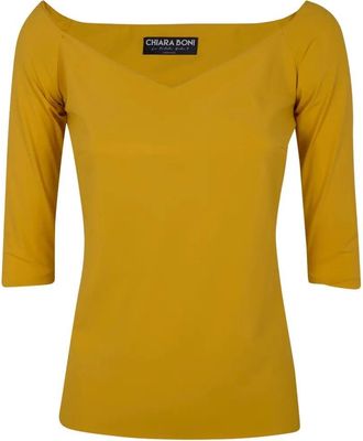 La Petite Robe Di Chiara Boni Saffron/L Top Jersey